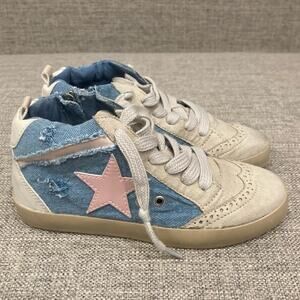 NEW Shu Shop Paulina Kids Sneakers in Denim Brand New in Box Size 1